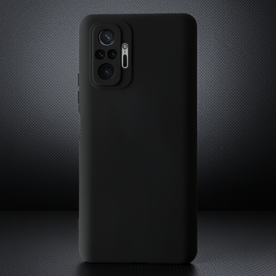 Xiaomi Redmi Note 10 Pro Kılıf Nano İçi Kadife Silikon - Siyah