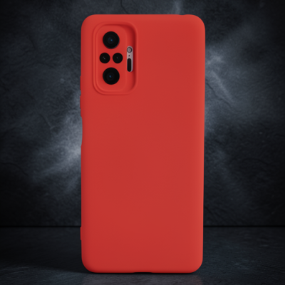 Xiaomi Redmi Note 10 Pro Kılıf Nano İçi Kadife Silikon - Turuncu