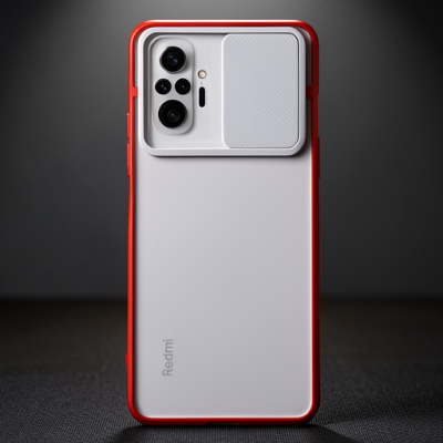 Xiaomi Redmi Note 10 Pro Kılıf Palm Buzlu Kamera Sürgülü Silikon - Lila