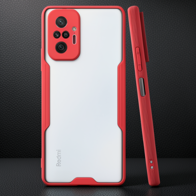 Xiaomi Redmi Note 10 Pro Kılıf Platin Silikon - Kırmızı