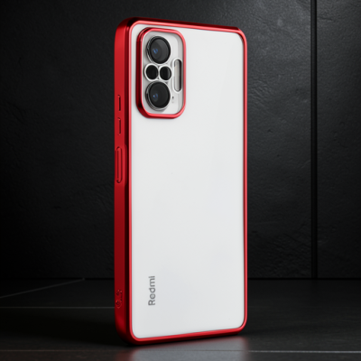 Xiaomi Redmi Note 10 Pro Kılıf Razer Lensli Silikon - Gümüş