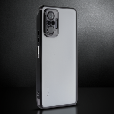 Xiaomi Redmi Note 10 Pro Kılıf Razer Lensli Silikon - Siyah