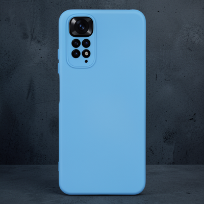 Xiaomi Redmi Note 11 Kılıf Nano İçi Kadife Silikon - Mavi