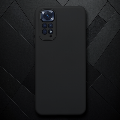 Xiaomi Redmi Note 11 Kılıf Nano İçi Kadife Silikon - Siyah