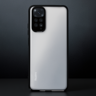 Xiaomi Redmi Note 11 Kılıf Razer Lensli Silikon - Siyah