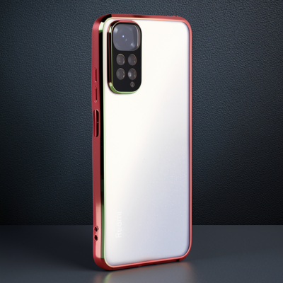 Xiaomi Redmi Note 11 Kılıf Razer Lensli Silikon - Yeşil