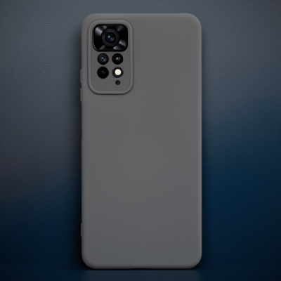 Xiaomi Redmi Note 11 Pro Kılıf Nano İçi Kadife Silikon - Koyu Yeşil