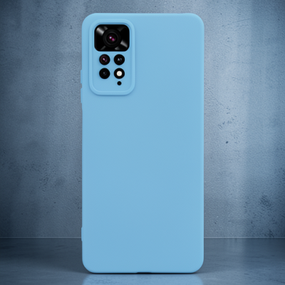 Xiaomi Redmi Note 11 Pro Kılıf Nano İçi Kadife Silikon - Mavi