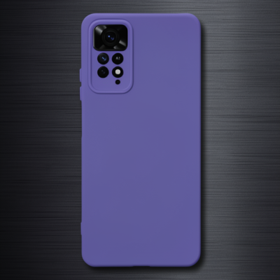 Xiaomi Redmi Note 11 Pro Kılıf Nano İçi Kadife Silikon - Mor