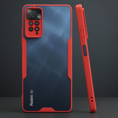 Xiaomi Redmi Note 11 Pro Kılıf Platin Silikon - Kırmızı