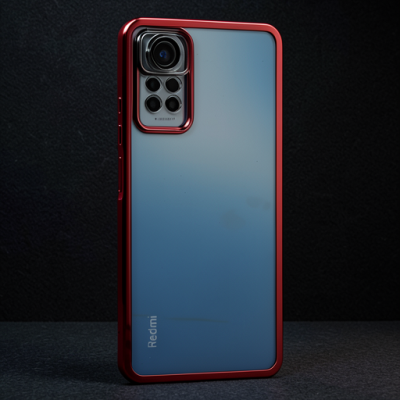 Xiaomi Redmi Note 11 Pro Kılıf Razer Lensli Silikon - Gümüş