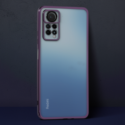 Xiaomi Redmi Note 11 Pro Kılıf Razer Lensli Silikon - Mor
