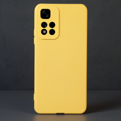 Xiaomi Redmi Note 11 Pro Plus 5g Kılıf Nano İçi Kadife Silikon - Sarı