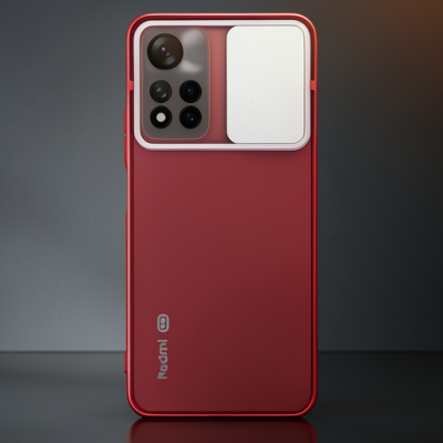 Xiaomi Redmi Note 11 Pro Plus 5g Kılıf Palm Buzlu Kamera Sürgülü Silikon - Lila