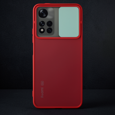 Xiaomi Redmi Note 11 Pro Plus 5g Kılıf Palm Buzlu Kamera Sürgülü Silikon - Turkuaz