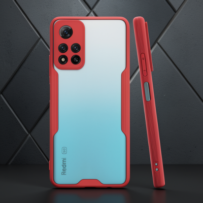 Xiaomi Redmi Note 11 Pro Plus 5g Kılıf Platin Silikon - Kırmızı