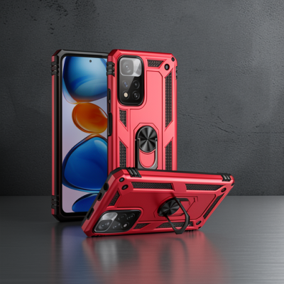 Xiaomi Redmi Note 11 Pro Plus 5g Kılıf Sofya Yüzüklü Silikon Kapak - Gold