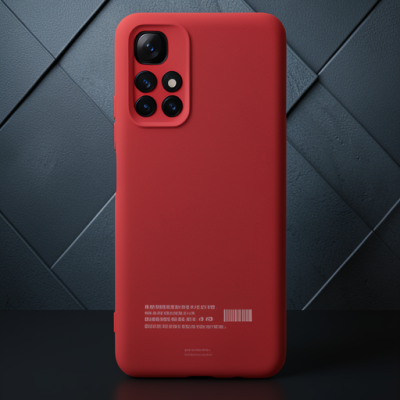 Xiaomi Redmi Note 11t Kılıf Nano İçi Kadife Silikon - Kırmızı