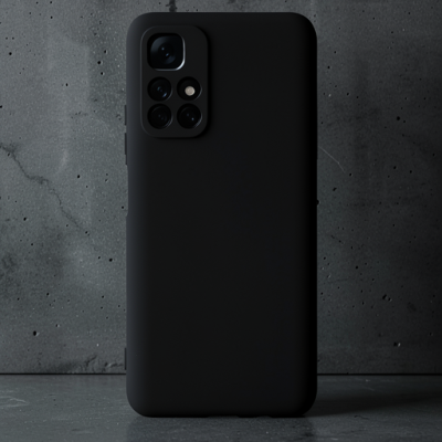 Xiaomi Redmi Note 11t Kılıf Nano İçi Kadife Silikon - Siyah