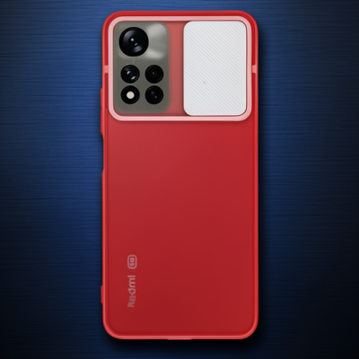 Xiaomi Redmi Note 11t Kılıf Palm Buzlu Kamera Sürgülü Silikon - Lila