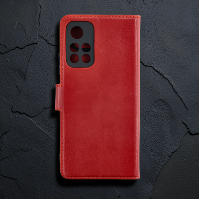 Xiaomi Redmi Note 11t Kılıf Trend S Plus Kapaklı Kılıf - Kırmızı