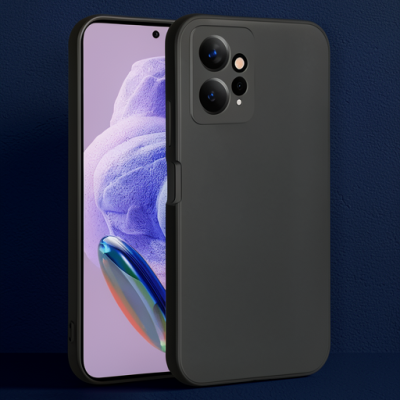 Xiaomi Redmi Note 12 4g Kılıf First Silikon - Siyah