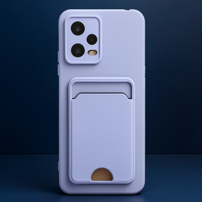 Xiaomi Redmi Note 12 4g Kılıf Kelvin Kartvizitli Silikon - Lila
