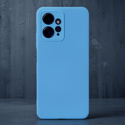 Xiaomi Redmi Note 12 4g Kılıf Nano İçi Kadife Silikon - Mavi