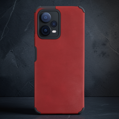 Xiaomi Redmi Note 12 5g Kılıf Loop Deri Silikon - Kırmızı