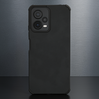 Xiaomi Redmi Note 12 5g Kılıf Loop Deri Silikon - Siyah