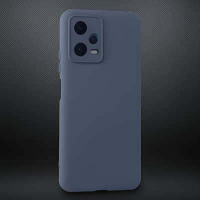 Xiaomi Redmi Note 12 5g Kılıf Nano İçi Kadife Silikon - Gri