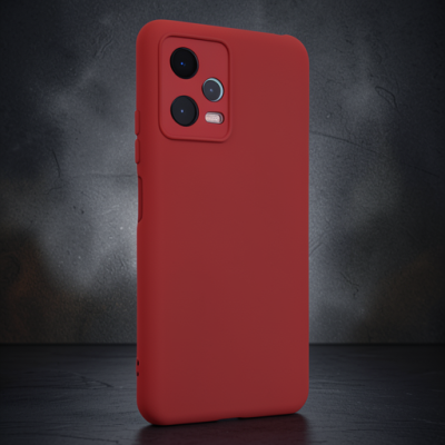 Xiaomi Redmi Note 12 5g Kılıf Nano İçi Kadife Silikon - Koyu Yeşil