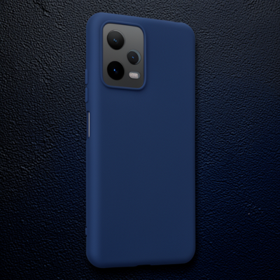 Xiaomi Redmi Note 12 5g Kılıf Nano İçi Kadife Silikon - Lacivert