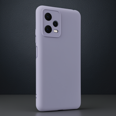Xiaomi Redmi Note 12 5g Kılıf Nano İçi Kadife Silikon - Lila