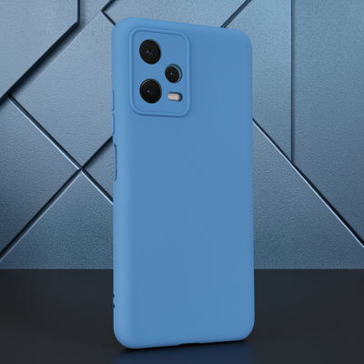 Xiaomi Redmi Note 12 5g Kılıf Nano İçi Kadife Silikon - Mavi