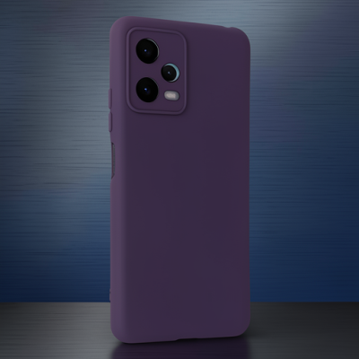 Xiaomi Redmi Note 12 5g Kılıf Nano İçi Kadife Silikon - Mor