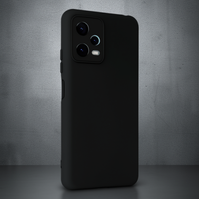 Xiaomi Redmi Note 12 5g Kılıf Nano İçi Kadife Silikon - Siyah