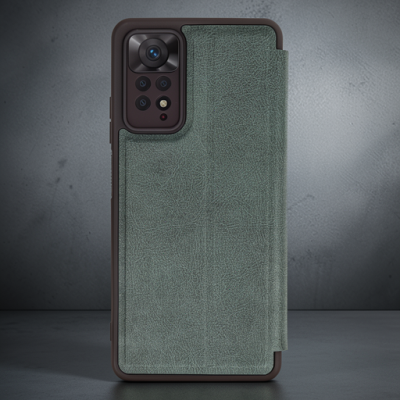Xiaomi Redmi Note 12 Pro 4g Kılıf Flip Cover - Koyu Yeşil
