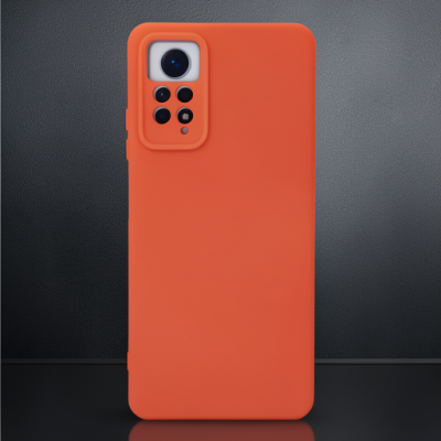 Xiaomi Redmi Note 12 Pro 4g Kılıf Nano İçi Kadife Silikon - Turuncu