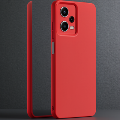 Xiaomi Redmi Note 12 Pro 5g Kılıf Nano İçi Kadife Silikon - Kırmızı
