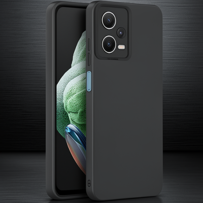 Xiaomi Redmi Note 12 Pro 5g Kılıf Nano İçi Kadife Silikon - Siyah