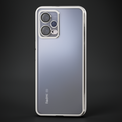 Xiaomi Redmi Note 12 Pro 5g Kılıf Razer Lensli Silikon - Gümüş