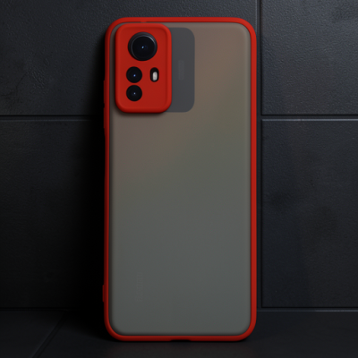 Xiaomi Redmi Note 12s Kılıf Montreal Silikon Kapak - Kırmızı