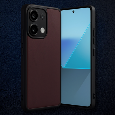Xiaomi Redmi Note 13 4g Kılıf Aras Deri Kapak - Bordo