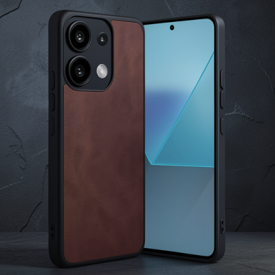 Xiaomi Redmi Note 13 4g Kılıf Aras Deri Kapak - Taba