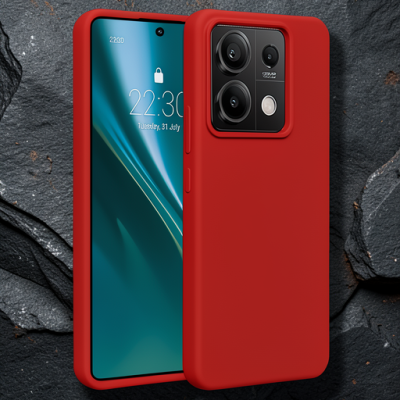 Xiaomi Redmi Note 13 4g Kılıf First Silikon - Kırmızı