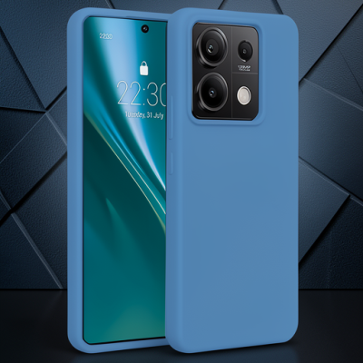 Xiaomi Redmi Note 13 4g Kılıf First Silikon - Mavi
