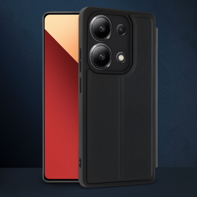 Xiaomi Redmi Note 13 4g Kılıf Flip Cover - Siyah