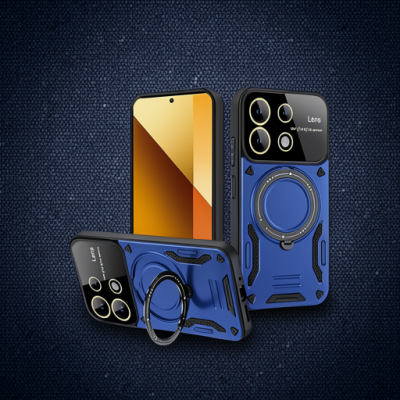 Xiaomi Redmi Note 13 4g Kılıf Joy Lens Standlı Kapak - Lacivert
