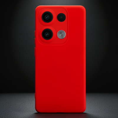 Xiaomi Redmi Note 13 4g Kılıf Nano İçi Kadife Silikon - Kırmızı